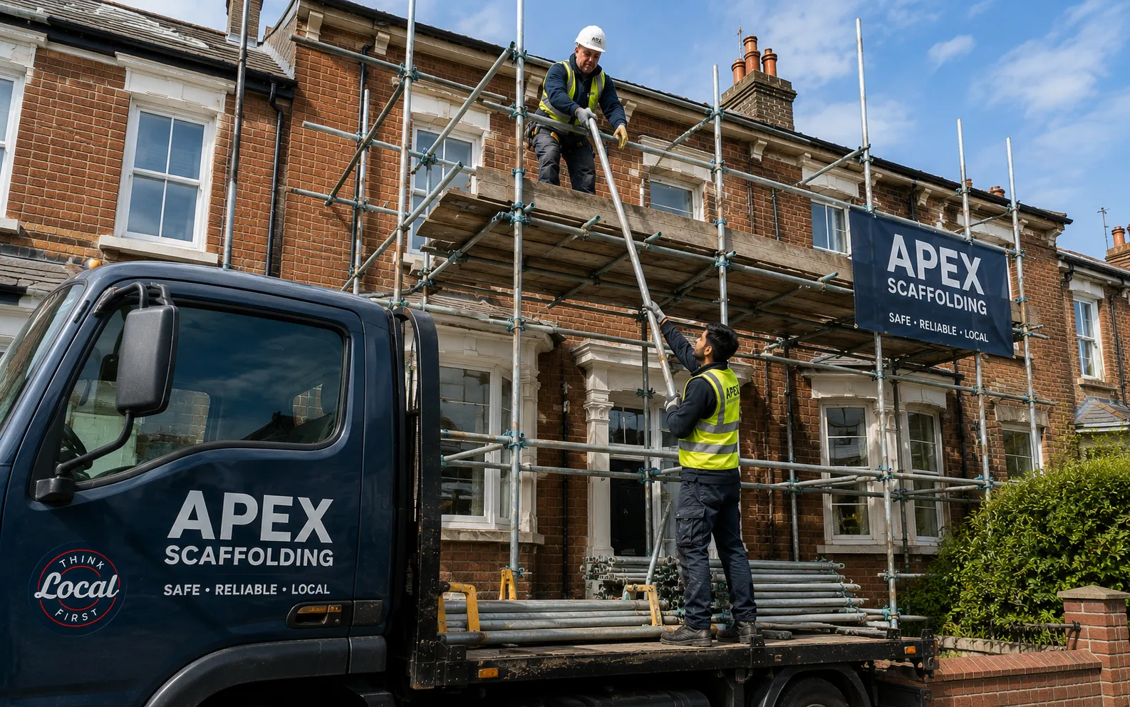 Scaffolding in Welwyn Garden City